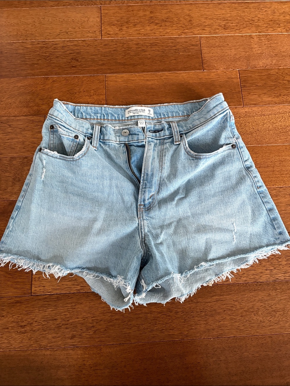 Abercrombie & Fitch Light Blue Denim Cutoff Shorts